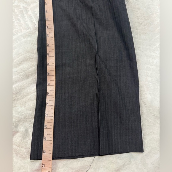 Hugo Boss Mens Ray Charles US Pants 36R gray stripe wool blend - Picture 10 of 11